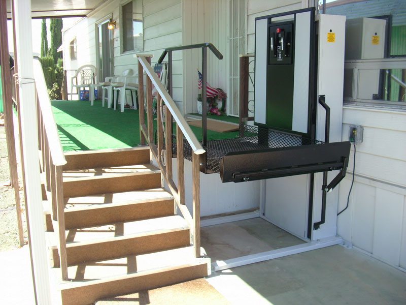 installed wheelchair porch lift