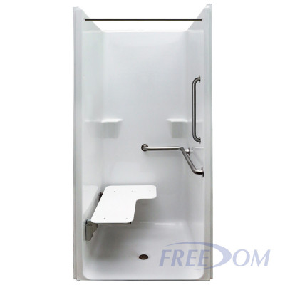 Freedom ADA Transfer Shower, Right Valve, 1 Piece, 39 x 37.5 inches