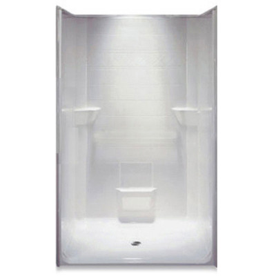 Freedom Accessible Shower, Center Drain, 1 Piece, 48 x 37 inches