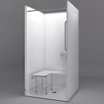 38 5/8" x 38 7/16" Freedom Accessible Transfer Shower