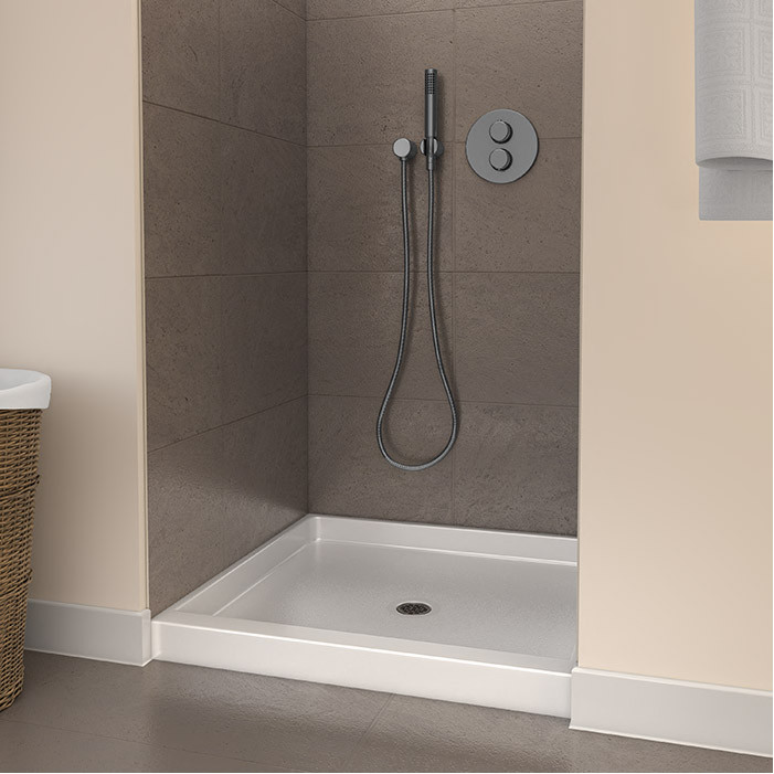 38 x 38 ANSi B pan for tile walls