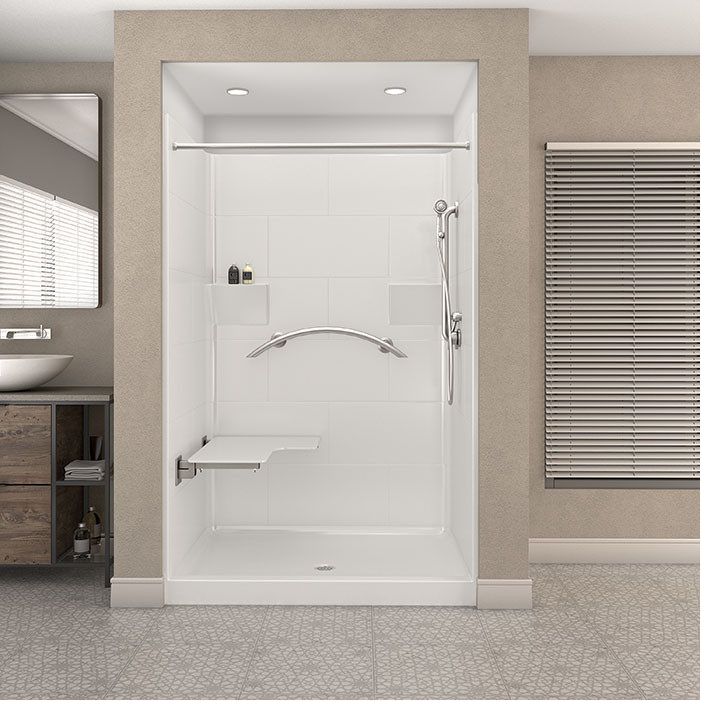 ANSI b shower stall top view