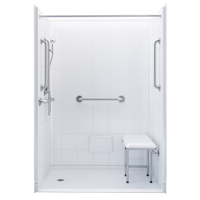 54 inch 5 piece shower with accessories 