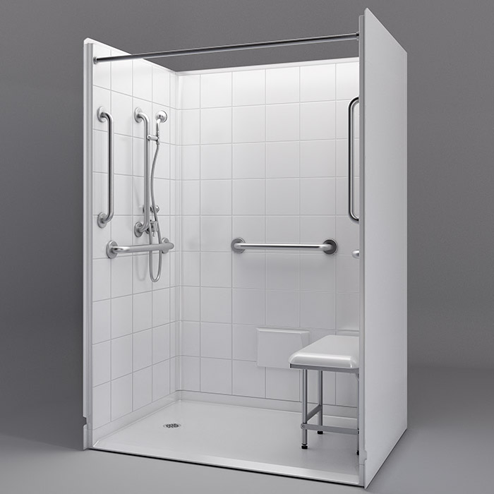 Accessible cheap shower stall