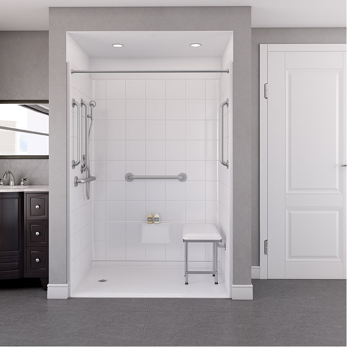  freedom shower in a bathroom 