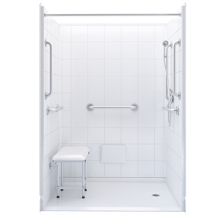 5 piece accessible shower stall