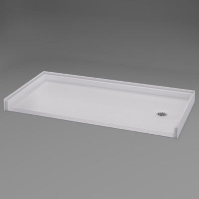 60" x 31" Freedom Accessible Shower Pan, RIGHT Drain