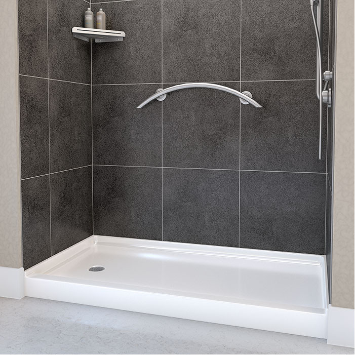 easy step shower pan to replace a bathtub 