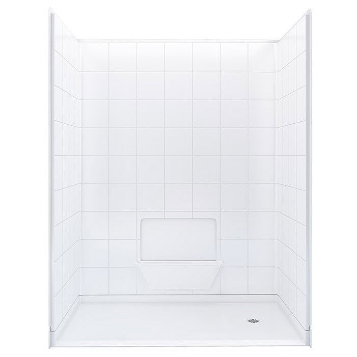 barrier fee 5 piece shower stall 