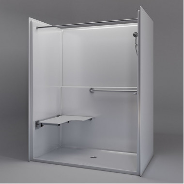 60 x 36 inches  Accessible Shower, Left Seat