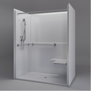 60 x 36 inches Accessible Shower, Right Seat