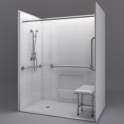 60" x 37" Freedom Accessible Shower, Left Drain