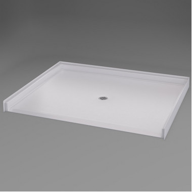 60 x 49 inch large Wheelchair Accessible Shower Pans, white, Center drain, 7/8 inch threshold 60 x 49 inch large Wheelchair Accessible Shower Pans, white, Center drain, 7/8 inch threshold