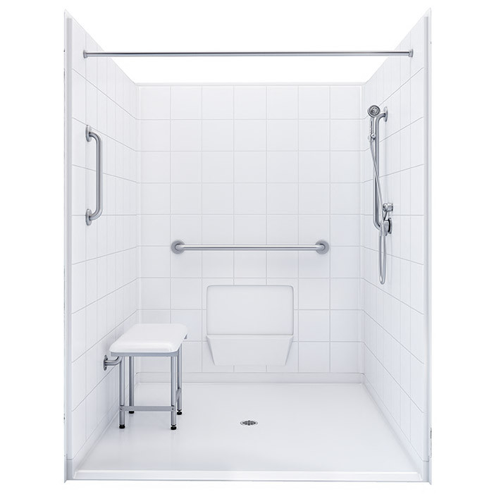 5 piece wheelchair shower 