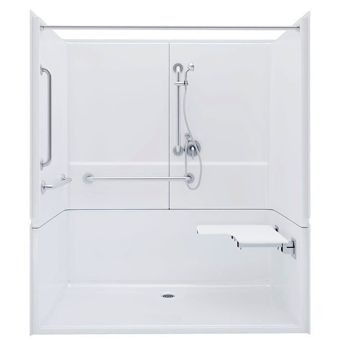 Freedom ADA 3 piece roll in shower  right seat