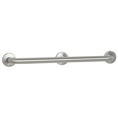Bariatric Grab Bars 1.25 inch Satin Stainless finish,  concealed flanges. Select sizes from 24 to 60 inch long