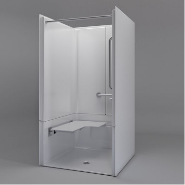 40 x 39 inches Freedom ADA Transfer Shower, Right Valve