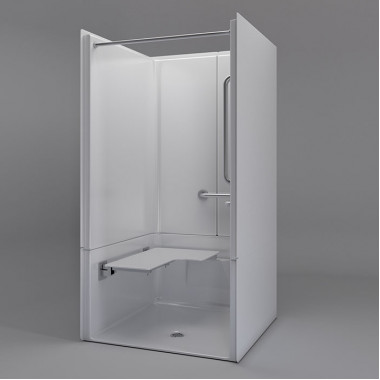 40.25 x 38.5 inches Freedom ADA Transfer Shower, Right Valve