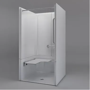 40.25 x 38.5 inches Freedom ADA Transfer Shower, Right Valve