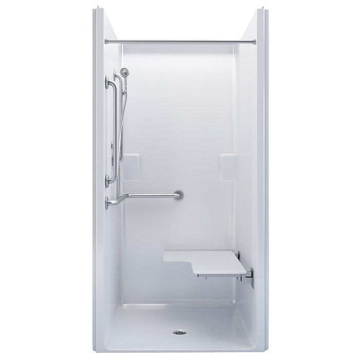 ADA transfer shower for senior-living