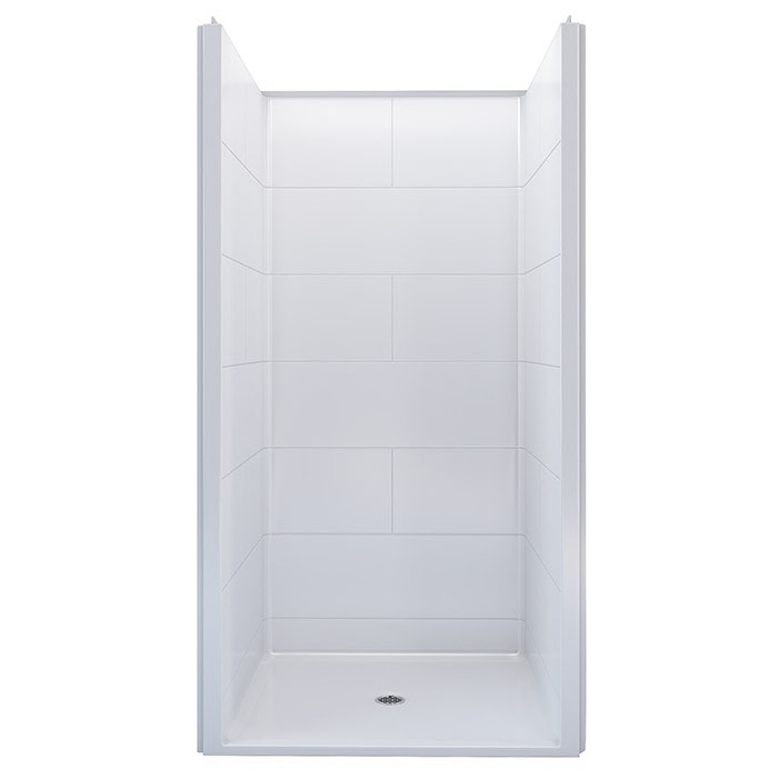 ada transfer shower stall bare