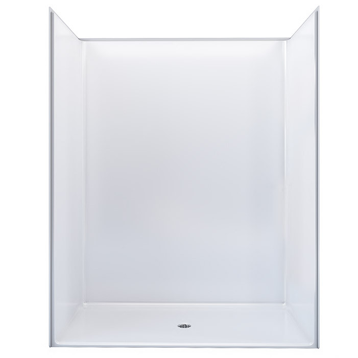 one piece ADA rollin shower stall 