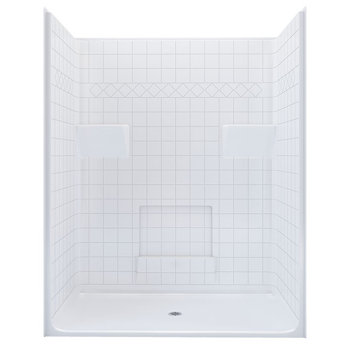 one piece ADA shower stall