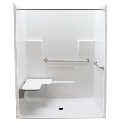 63 x 34 inches Freedom ADA Roll In Shower, LEFT Seat
