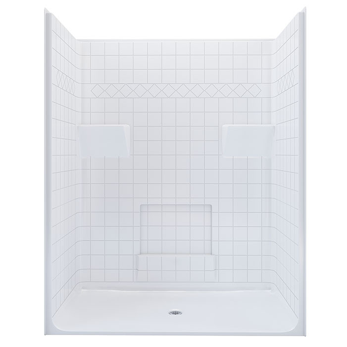 one piece ADA shower stall