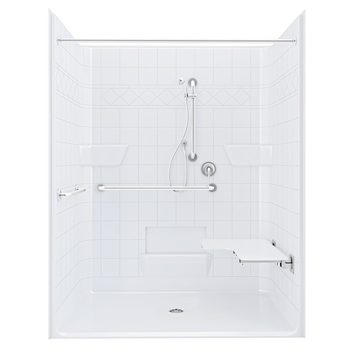 one piece ADA shower stall