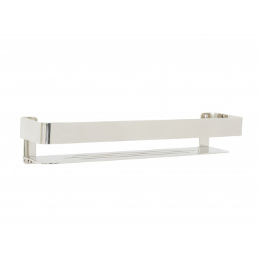 polished stainless floating rectangular shelf with rail 18 x 4 inch polished stainless floating rectangular shelf with rail 18 x 4 inch