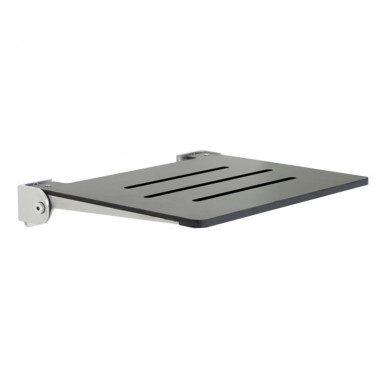 wall mounted folding shower seat gray slotted seat with silver slim frame 19 x 15 inches wall mounted folding shower seat gray slotted seat with silver slim frame 19 x 15 inches