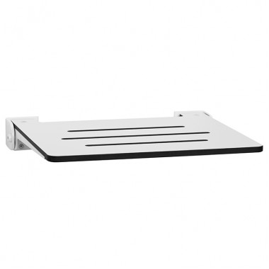 wall mounted folding shower seat WHITE slotted seat with white slim frame wall mounted folding shower seat WHITE slotted seat with white slim frame