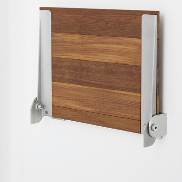 wall mounted folded up wall mounted teak wood shower seat with silver slim frame 19 x 15 inchesnted teak wood folding shower seat with silver slim frame 19 x 15 inches