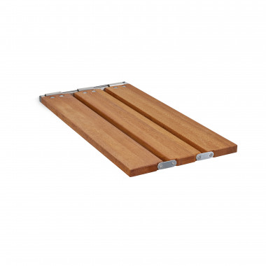 29 inch african teak, tri-fold removable bathtub seat