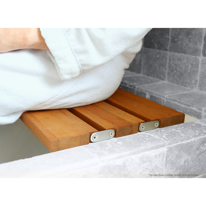 29 inch Tri-fold, Wood Removable Bathtub Seat model