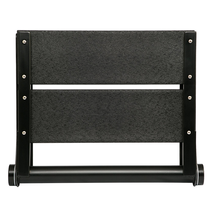folded shower seat black frame