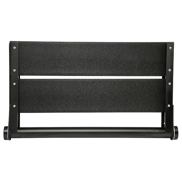 Matte Black Frame with Black Slats - folded up