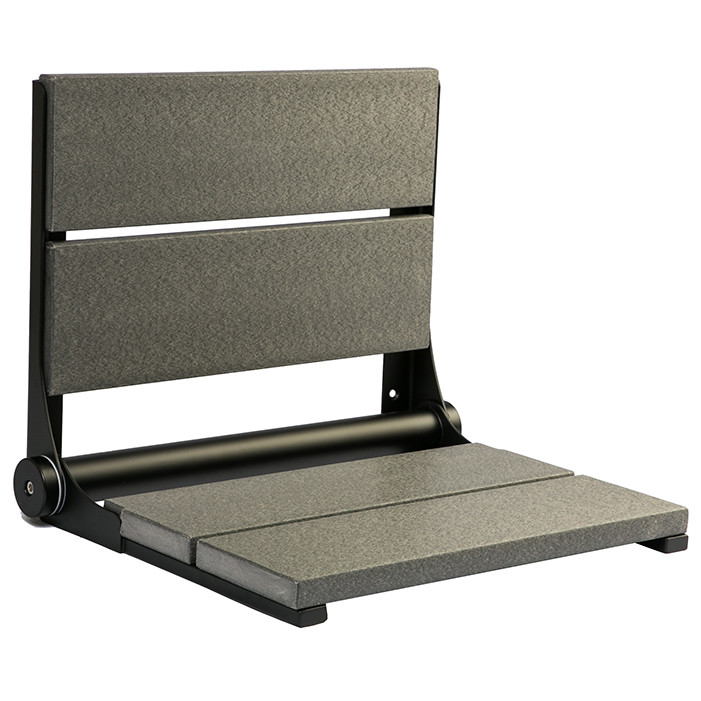 Gray Shower seat with black frame