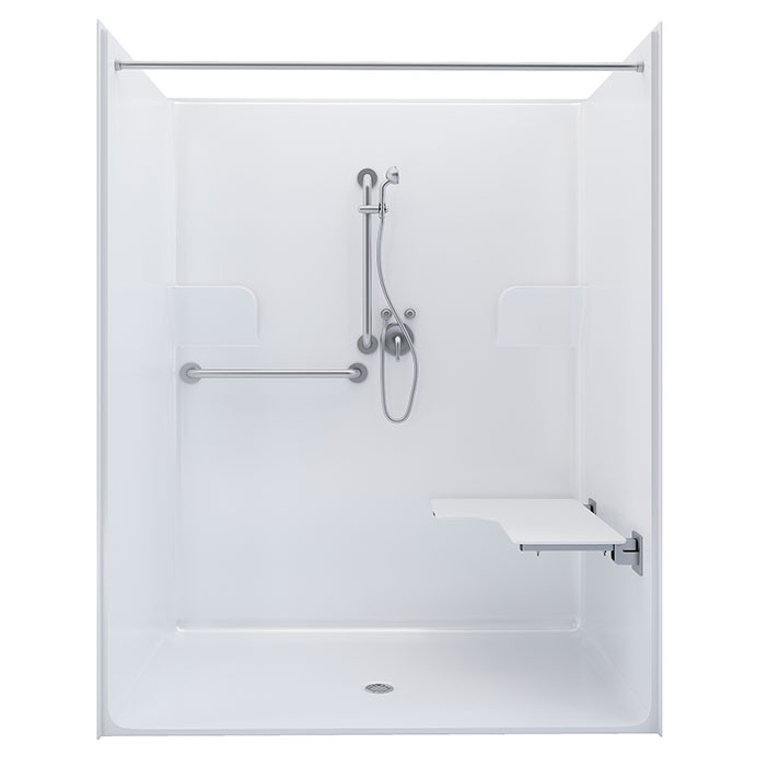 one piece ADA compliant shower 