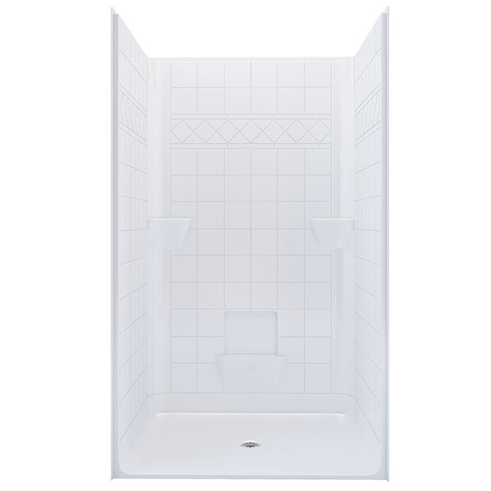 one piece shower stall