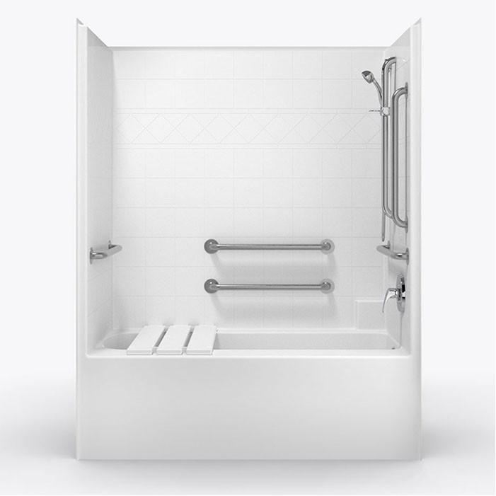 ADA bathtub with accessories 