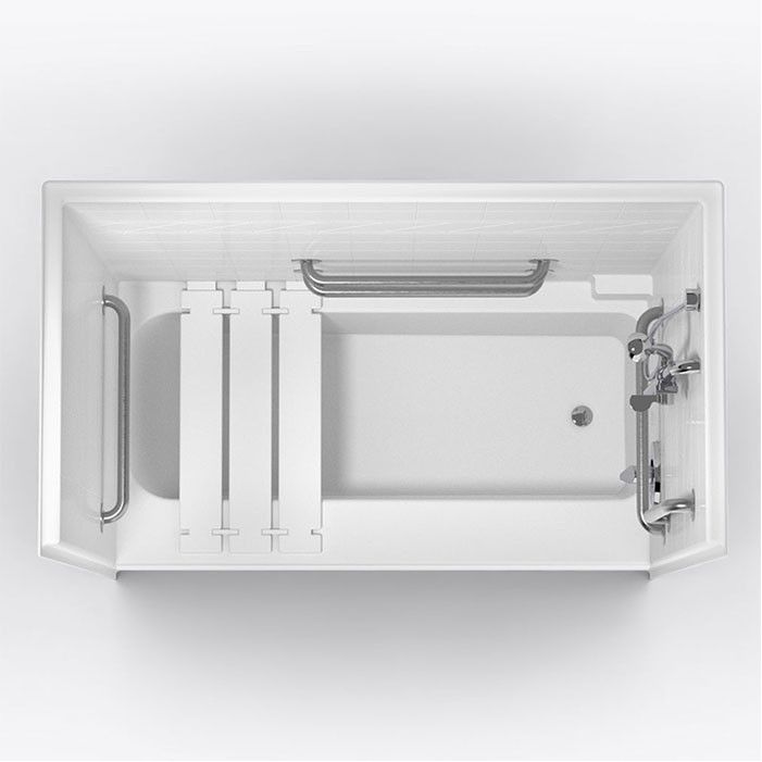 ADA bathtub top view 