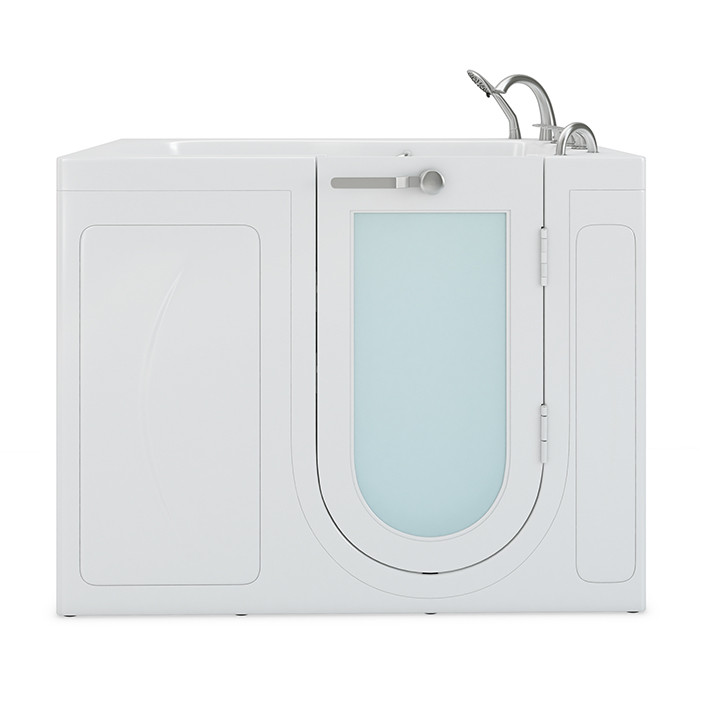  White walk in tub 30 x 52 with Hydro Jets, U shaped door, Right drain.