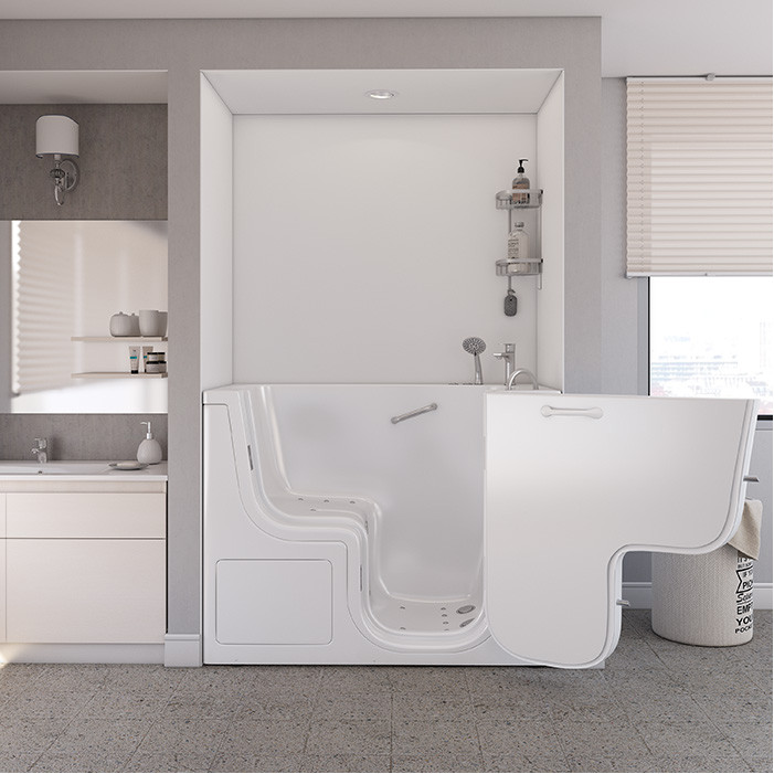  Walk in Transfer Tub 26 x 52 with Hydro Jets, Right drain