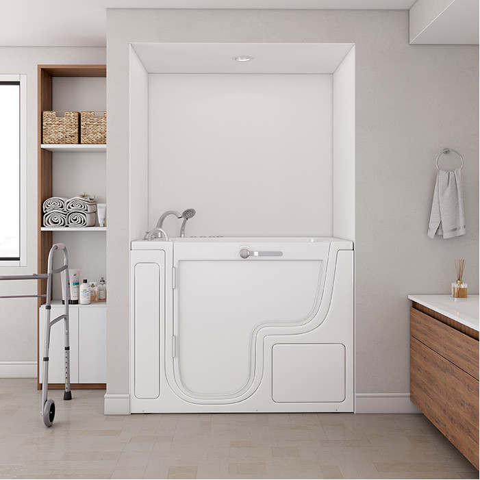  Walk in Transfer Tub 30 x 52 with Hydro Jets, Left drain