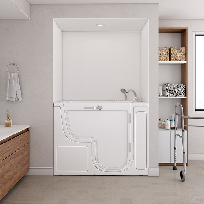 Walk in bathtub and shower 30 x 52 with Hydro Jets, Right drain.