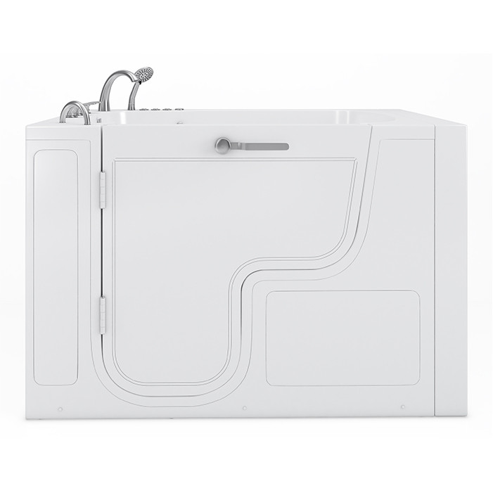  XXXL Walk in Bathtub, 36 x 55 Transfer Tub with Hydro Jets, Right drain.