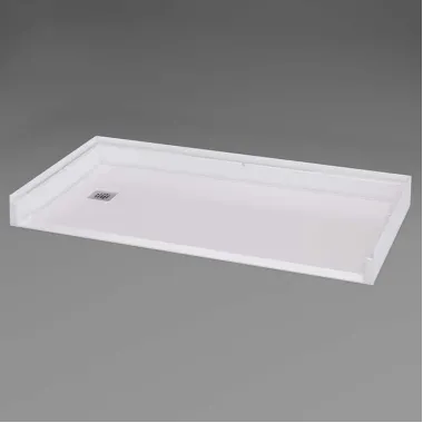 Inspire Accessible Shower Pan 60 x 32 inches left drain for tub to shower conversions