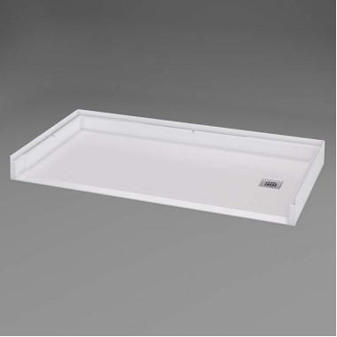 Inspire Accessible Shower Pan 60 x 32 inches right drain for tub to shower conversion